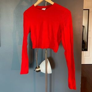 Red TNA cropped top. Barely worn, size M